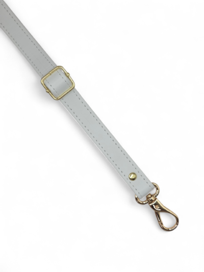 Adjustable eco-leather strap, 2 cm - black + gold (Kopia)