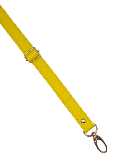 Adjustable eco-leather strap, 2 cm - black + gold (Kopia) (Kopia) (Kopia) (Kopia) (Kopia) (Kopia)