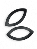 Dark Brown Wooden Bag Handles, 14 cm Rings - 2 pcs (Kopia) (Kopia)