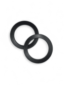 Oak bag handles, round 14 cm - 2 pcs - dark brown (Kopia)