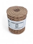 Flat polyester cord 5 mm GLITTER - CAIRO NIGHT - chocolate (Kopia)
