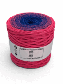 Flat polyester cord 5 mm ombre - 250 m - cornflower/navy (Kopia) (Kopia)