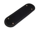 Baza, dno do torebki z eko skóry podłużne z puklami 10x30 - czarny + złoto