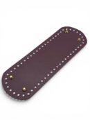 Baza, dno do torebki z eko skóry podłużne z puklami 10x30 - burgund