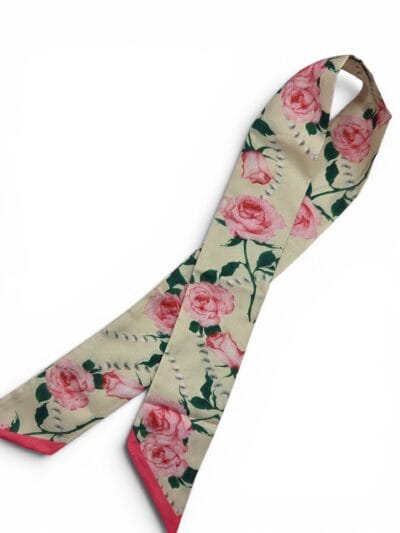 Handbag Scarf - Orange with Cream Polka Dots (Kopia)