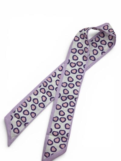 Handbag Scarf - Orange with Cream Polka Dots (Kopia) (Kopia) (Kopia)