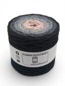 Flat polyester cord 5 mm ombre - 250 m - orange/dark purple/plum (Kopia) (Kopia) (Kopia)