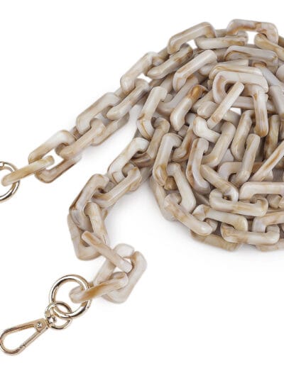 Acrylic Handbag Chain Handle, 65 cm - Gold-Brown-Black (Kopia)
