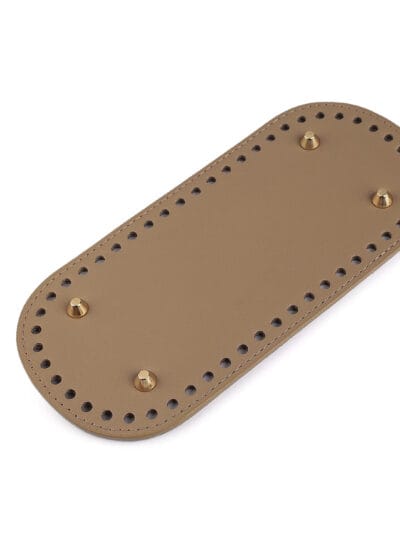 Oval faux leather bag base bottom 10x22 cm - gold (Kopia)