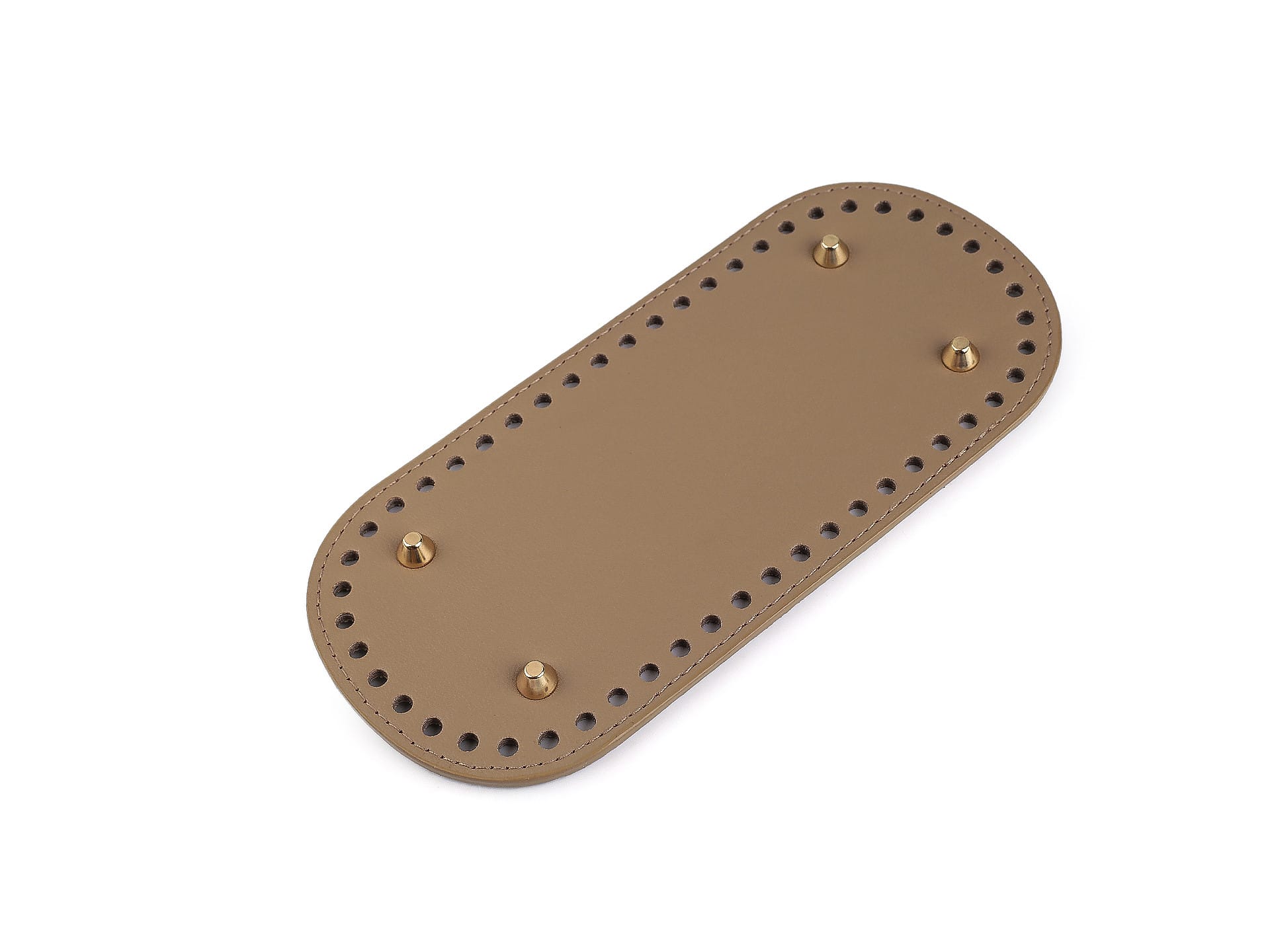 Oval faux leather bag base bottom 10x22 cm - gold (Kopia)