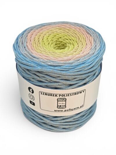 Sznurek poliestrowy płaski 5 mm / 200m - INSPIRED BY Kasia Dulewska Handmade - PRZEDWIOŚNIE PASTEL