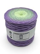 Sznurek poliestrowy płaski 5 mm ombre - 250 m - lawenda/pistacja/aloes - SUPEŁEK W ŚRODKU