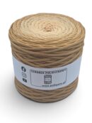 Sznurek poliestrowy płaski 5 mm ombre - 250 m - toffi/szampan
