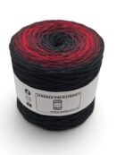 Ombre Flat Polyester Cord 5 mm - 250 m - Black/Wine/Black