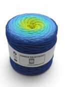 Flat Polyester Ombre Cord 5 mm - 250 m - Black/Wine/Red/Coral (Kopia)